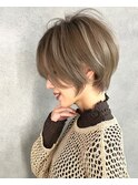 ミルクティーブロンドクビレショート5.24