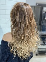 エイト 上野店(EIGHT ueno)&nbsp;【EIGHT上野】中田　バレイヤージュ×ブロンドベージュ