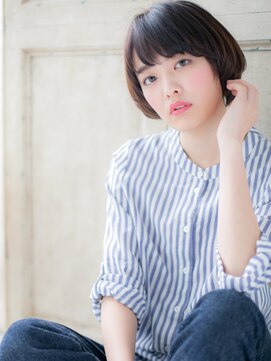 ブルー(BLUE) *CUORE水戸*…艶カラークラシカルハンサムショートマッシュb