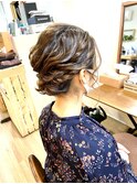 ミディアムシニヨンアレンジ【ヘアセット　立川南/立川/国立】