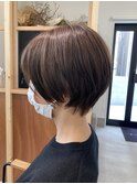 ざっくり軽めのショートボブスタイル