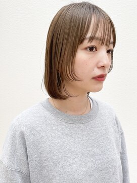 ミィ 表参道(mee.) 【mee.】 オフィスヘアショートパーマ黒髪