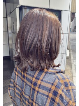 ヘアーサロン アウラ(hair salon aura) 【aura】カラースタイル　ミルクティーグレージュ