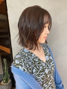 キュオンシア(CUEON. ciea) 切りっぱなし×マロンアッシュ