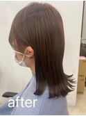 マロンベージュミディ
