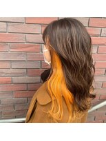 アース 菊名店(HAIR&MAKE EARTH) 20代30代オレンジインナーカラー