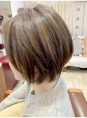 ネープスッキリ♪　後頭部ふんわり◯　グラデーションボブ