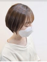 ヘアープロデュース ラピセット 松山(Lapset)&nbsp;20代30代40代小顔丸みショートショコラベージュ束感透明感