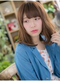 ベビーバング暖色系カラーくせ毛風ストカールc5志木20代30代40代