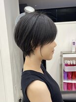 イヴォークトーキョーオーサカ(EVOKE TOKYO osaka)&nbsp;髪質改善 ストレート 丸み ショート 簡単セット 暗髪