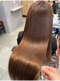 圧倒的ツヤ髪になれる髪質改善＿ブラウン＿ロング［東陽町］