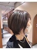 小顔大人ボブルフショート