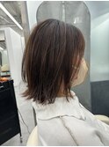レイヤーボブ グレージュ