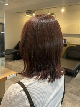 ソイクフ 四条大宮店(SOY-KUFU) 大人可愛い◎20代30代40代セミディシアーカラーピンクブラウン