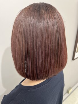 ヘアーアンドビューティーザ エフ(Hair Beauty the F) 暖色系カラー＿ボブ＿髪質改善
