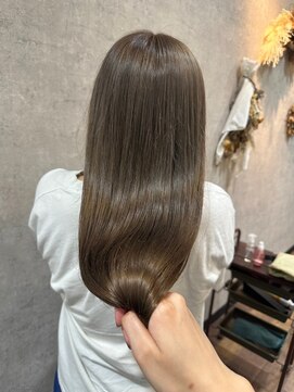 ヘアーワークス ボナ(HAIR WORKS bona.) サラ艶シルクヘア ストレート 縮毛矯正 髪質改善ケアカラー#2