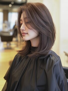 アルトリスト(Altruist Aging×HAIR&SPA) ★ダークアッシュ大人ガーリーボブ着物ミディアムレイヤーカット