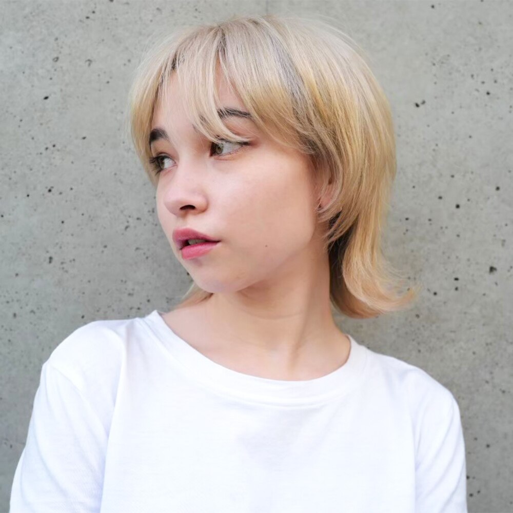 カット + ダブルカラー( ブリーチ + カラー ) + プレTR￥11500