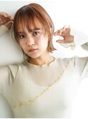 くびレイヤーエモージュグレージュカラーくびれショート/吉祥寺