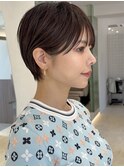 小顔ヘア簡単スタイリング伸ばしかけヘアブリーチなしカラー