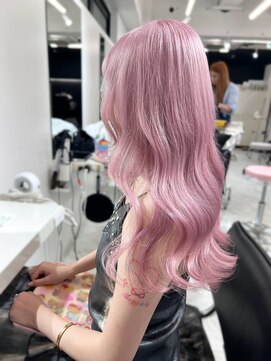 ランテルディ 渋谷(LANTERDIT) 【LANTERDIT】レイヤーカット/ピンク/ブリーチ/ハイトーン/Risa