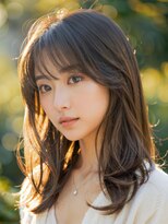 エリマ 横浜西口(elima)&nbsp;横浜西口顔周りレイヤーカットミルクティーベージュアッシュ40代