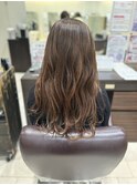 ハイライト×ベージュブラウン