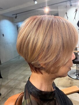 ハップヘアー(hap hair) ひし形くびれショートボブ