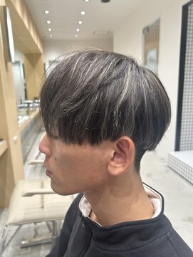 エン 栄店(enne) メンズ/刈り上げセンターパート/メンズハイライト/前髪/栄