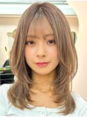ブリーチハイライト髪質改善ダブルカラーレイヤーカット