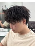 波巻きシャドウパーマ