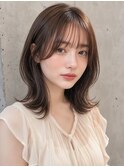 くびれミディ/ミディアムレイヤー/ブリーチなし20代30代p大宮