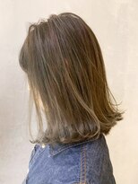 アイティー バイ アルバム 浦和店(IT by ALBUM) オリーブグラデーション_セシルカットフリンジウェーブ_ba276702