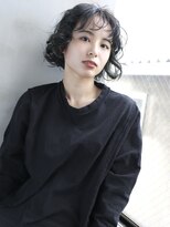 バース(BIRTH)&nbsp;天神【BIRTH】ふわふわデジタルパーマ×くすみブルー