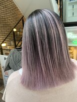 ラフ 難波店(LAFF)&nbsp;#黒髪#ボブルフ#ネビージュ#小顔#ワンレン