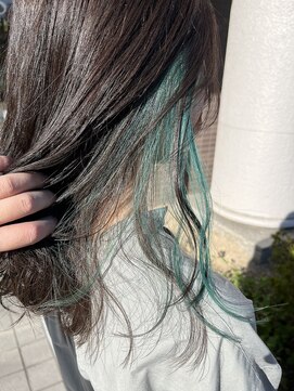 カペリベラ CapelliBella 香里園店 イヤリングカラー/ターコイズ/グレージュ【カペリベラ香里園店】