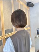 切りっぱなしボブ ミニボブ 纏まるショートボブ