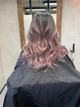 サニー 渋谷(SUNNY) バレイヤージュショコラアッシュハイライトグレージュカラー