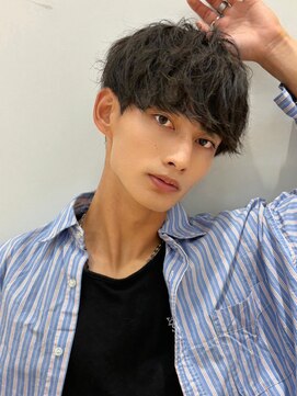 ツーダブル 梅田茶屋町中崎町店(WW..) ツイストスパイラルメンズマッシュツイストパーマツーブロック