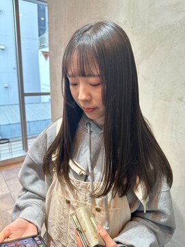 シアー(SHEER.) 髪質改善カラー×オリーブベージュ【表参道,青山,外苑前美容室】