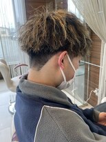 ヘアメイク アース 秋田仁井田店(HAIR & MAKE EARTH) メンズハイライトカラー