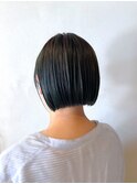切りっぱなしボブ×グラデーションカラー
