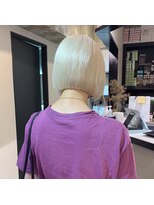 ペレ 栄店(PELE) デザインカラー/レイヤーカット/ウェットヘア/オリーブベージュ