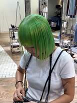 ヲタク(wotaku.)&nbsp;ペールグリーン黄緑カラーハイトーンダブルカラーケアブリーチ