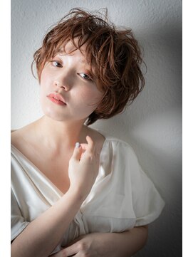 カバーヘア ブリス 戸田公園西口店(COVER HAIR bliss) 透明感カラー抜け感ショートマッシュパーマv戸田公園20代30代