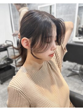 ベル(BEL) 【韓国風】10代、20代◎かき上げセンター分け前髪