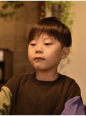 秋髪アシメキッズマッシュ【キッズカット/メンズ】