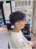 ツイストスパイラルパーマ アップバング ツイストパーマ 眉毛