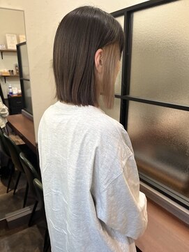 プチメゾントウキョウ(Petit Maison Tokyo) 切りっぱなしボブ_ペールベージュ