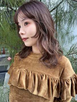 ノラギンザユー(NORA GINZA/U) 顔まわりカットレイヤーカットステップカットベージュ